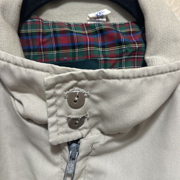 Vintage Ozark Trail Bomber Style Tan/Khaki Jacket Pockets Plaid Lined Size XXL - Picture 4 of 12